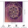 Boho Duschvorhang Mandala Wandteppich Hippie Wandbehang Floral Badezimmerdekor Ästhetischer Raumteiler Naturinspirierte Kunst Friedlich