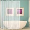 Rideau de douche transparent en PEVA Rideau de douche transparent Accessoires de salle de bain Livré avec 3 aimants et 12 œillets antirouille