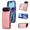 For iPhone 17 Air Case Card Holder Kickstand PU Leather+TPU Phone Cover