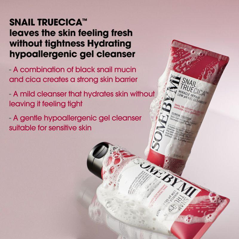 [SOME BY MI] *renewal* Snail Truecica Miracle Repair Low pH Gel Cleanser 100ml