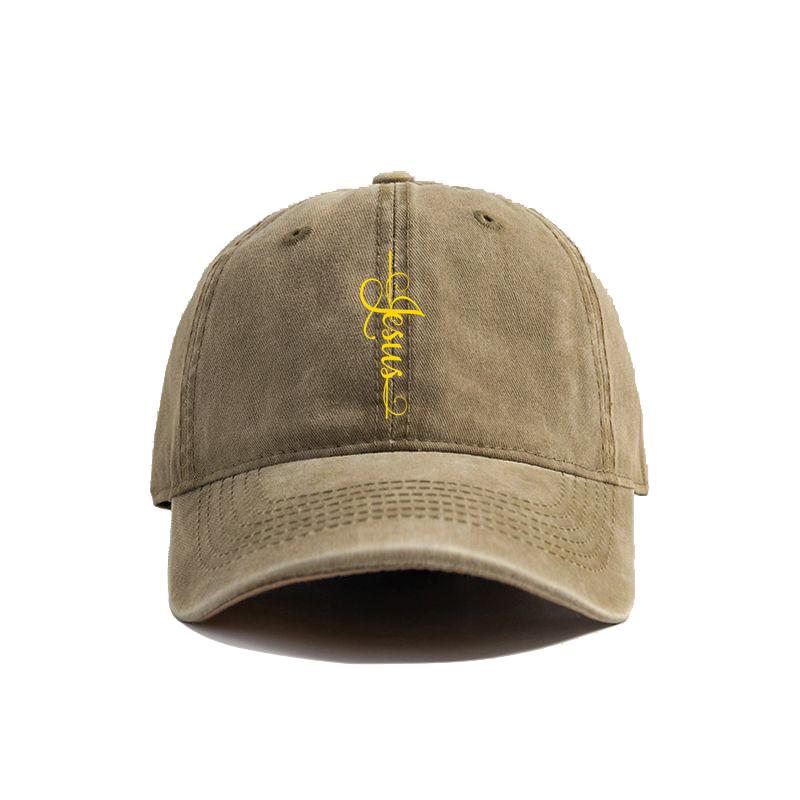 Jesus Cross Baseball Cap Summer Jesus Christ On The Cross God Distressed Dad Hats Men Outdoor Adjustable Cotton Caps MZ004
