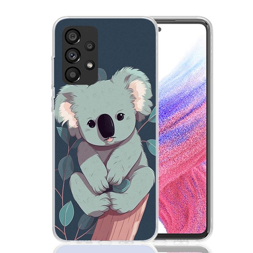 Koala Kawaii Cute Animal Phone Case For Samsung Galaxy A17 A16 A14 A15 A13 A57 A56 A54 A55 A53 A37 A36 A34 A35 A33 A26 A24 A25 A