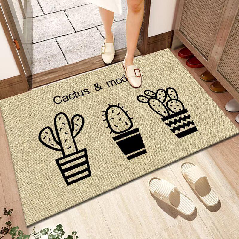 Dirt-Resistant Non-Slip Washable Linen Bathroom Doormat