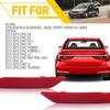 2Pcs Red Reflector Light Rear Case LH & RH Bumper For 2013 2014 2015 Honda Civic