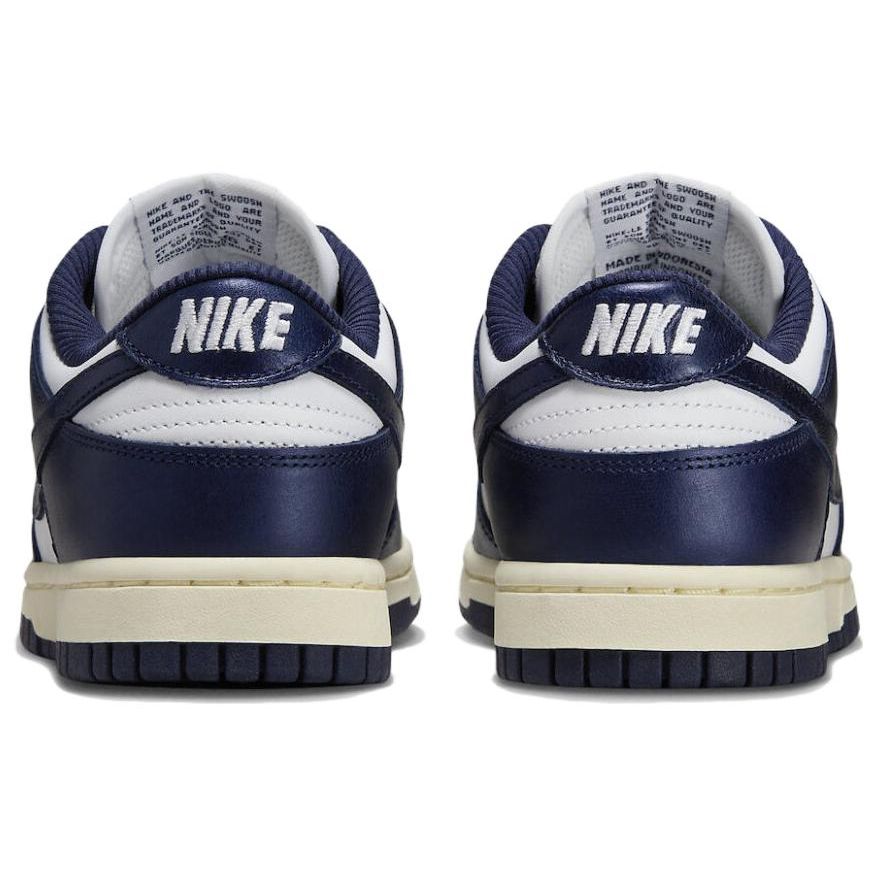 Nike Dunk Low Premium WMNS Vintage Navy White Midnight Navy Coconut Milk Women's Sneakers FN7197-100