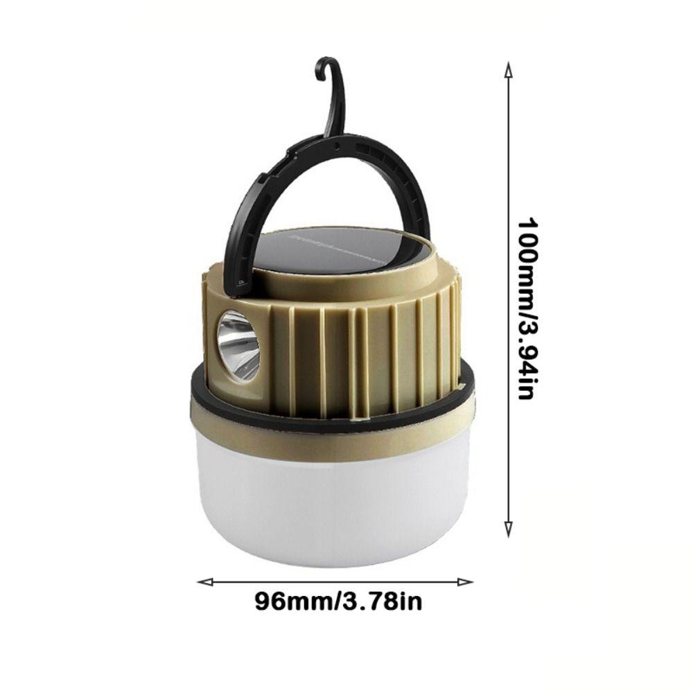 LED Solar Camping Lights Waterproof Rechargeable Emergency Lamp Foldable Long Battery Life Outdoor Lighting