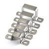 (10pcs) 25x25mm Square Pipe Clamps, 304 Stainless Steel U-Shaped Strut Connector Brackets, Tube Buckles, Hose Clamps, Cable Clamps
