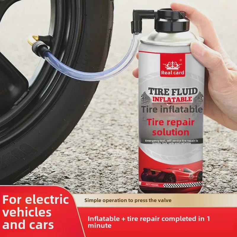 Auto Tire Repair & Inflation Fluid for Cars & Motorcycles