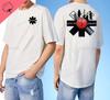 Nuovo Arrivo 2024 Red Hot Chili Uomo T-Shirt Peppers Uomo T-Shirt Stampate su Doppio Lato Alta Qualità Manica Corta Maglietta Top Harajuku