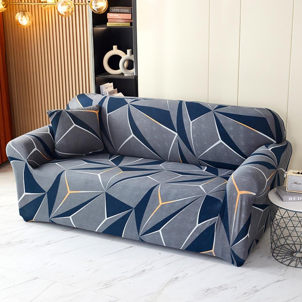 Stretch Sofaschutz Vollbezug Rutschfest mit Kissenbezug für Vintage Sessel Elastischer Couchbezug