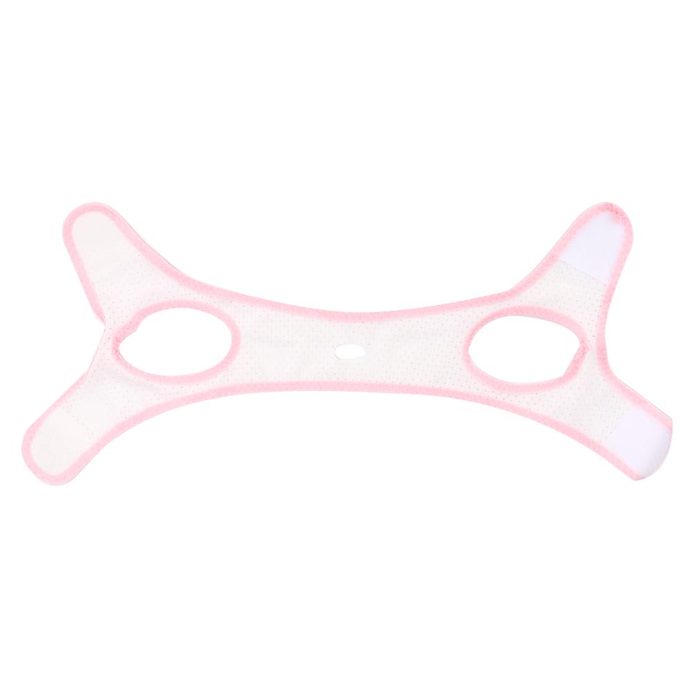 Atmungsaktiver Anti-Schnarch-Gurt, Anti-Schnarch-Kinnriemen, Schnarchreduzierungshilfe für Kinder und Erwachsene(Weißer Dreiecksgurt )