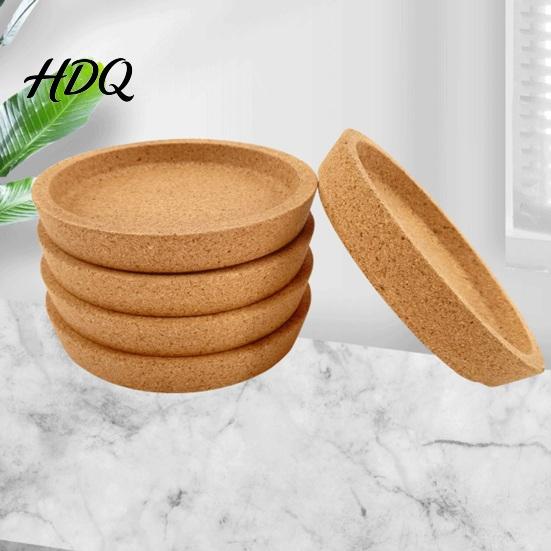 Cork Cup Coaster Coaster Strong Heat Insulation Anti-Slip Performance Absorbent Water Round