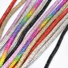 6mm Bling Strass Baumwollseil Glitzer Dichtes Diamant Rundrohr Besatz Großhandel Kristall Dekoration Kordel Für Hoodies Kordeltaschen Gürtel