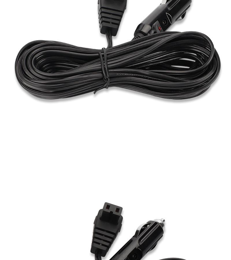 In-Stock Car Refrigerator Power Cord - 12V/24V Compressor Line with C-Shaped Big Head