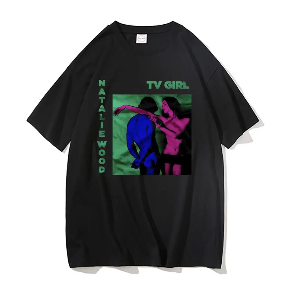 TV Girl Tshirt Unisex French Exit Album T-shirt Gift for Indie Music Fan Tee Lovers Rock Simple Drawing Music Band Graphic Shirt