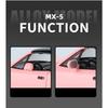 1/24 Mazda Miata MX5 Roadster Toy Car Model Diecast Alloy Metal Miniature Vehicle Model Sound & Light Collection Gift for Boy