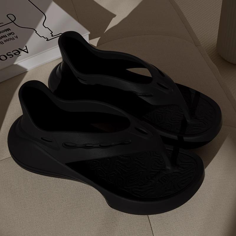 

Fashion Fashion Versatile Woman Shoe Summer New Round Toe Flat Shoes Simple Anti Slip Women s Sandals Comfor Soft Soled Women Flip Flops 36-37