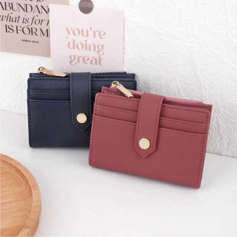 Nuova Moda Portafogli da Donna con Figura a Croce PU di Alta Qualità Corto Portamonete per Contanti e Monete Porta Carte da Donna Pochette Borsa per Soldi Regalo Sorpresa per la Fidanzata