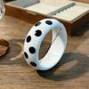 Polka Dot Spotted Bangle European Style Round Bracelet Retro Women's Bangle  Women