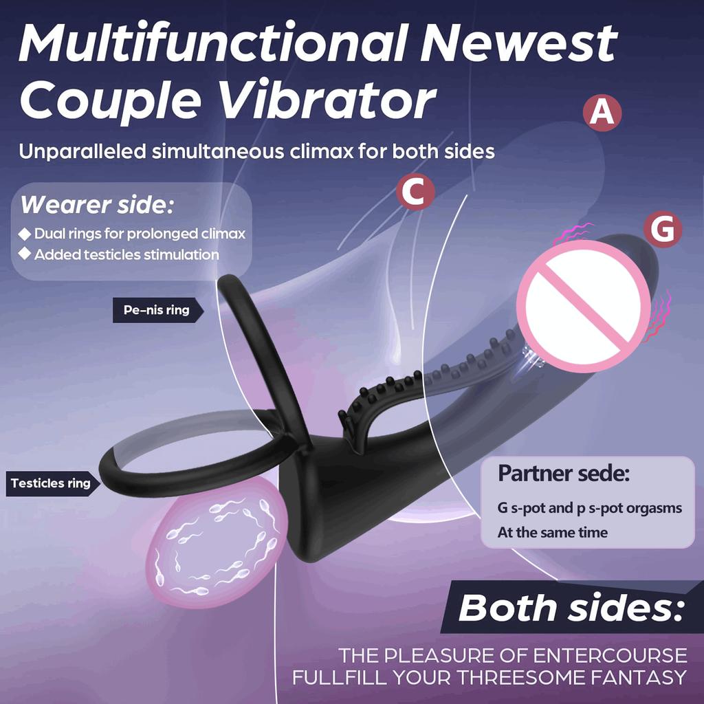 Vibrator Strap-on Anal Plug Dildo Men Couples Bullet Vibrator Sex Toys Penis Ring Double Penetration Vaginal Anal Plugs Adult