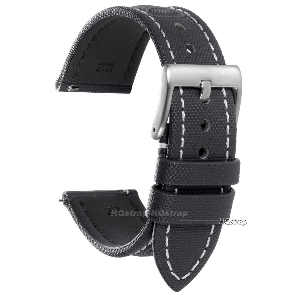 

Premium Sailcloth Watch Band Strap Waterproof Nylon 18mm 19mm 20mm 21mm 22mm Women Men Sport Wristbelts Quick Release Bracelet 21mm