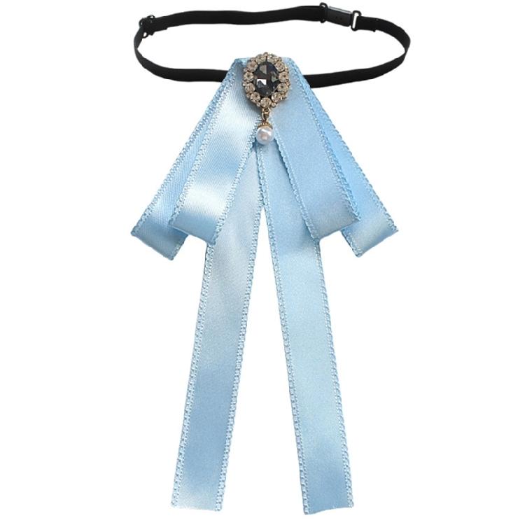 

Graceful Collar BowTie with Vintage Rhinestones Ribbon Crystal Vintage Pin