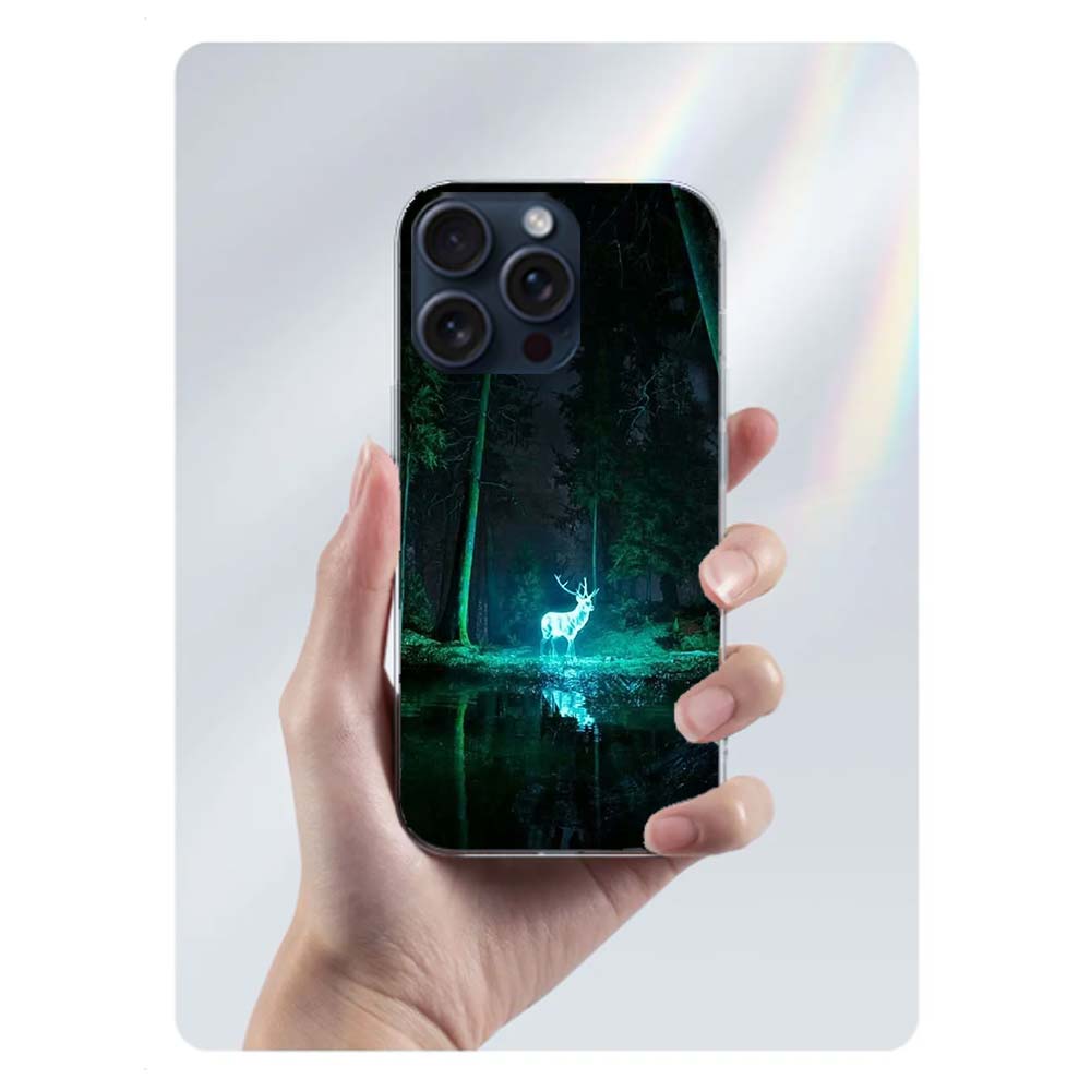 

Deer Hunting Camo Clear Phone Case For Iphone 17 Air 16 Pro Max 15 Pro 14 Plus 17E 16E 11 13 12 Mini Cover Cases Fundas Cell TPU iPhone 15 Pro Max