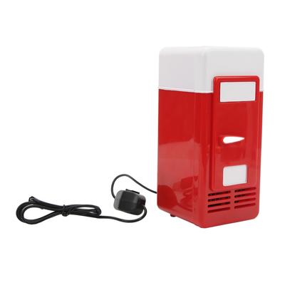 Mini frigider USB, frigider, încălzire, congelare, călătorie, frigider auto, răcitor de băuturi, frigider roșu