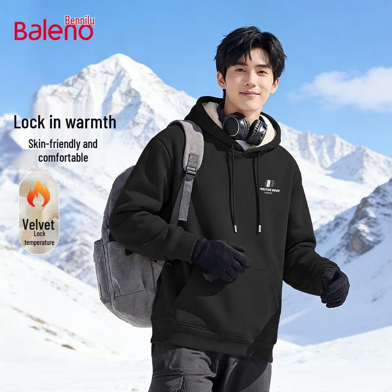 

Baleno Men s Winter Alpaca Fleece Lined Hoodie