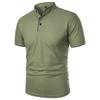 Summer Men's Short Sleeve T Shirts Solid Color Stand Collar Smart Casual Tshirts Men Slim Fit Lightweight Pull On Tees Tops Man