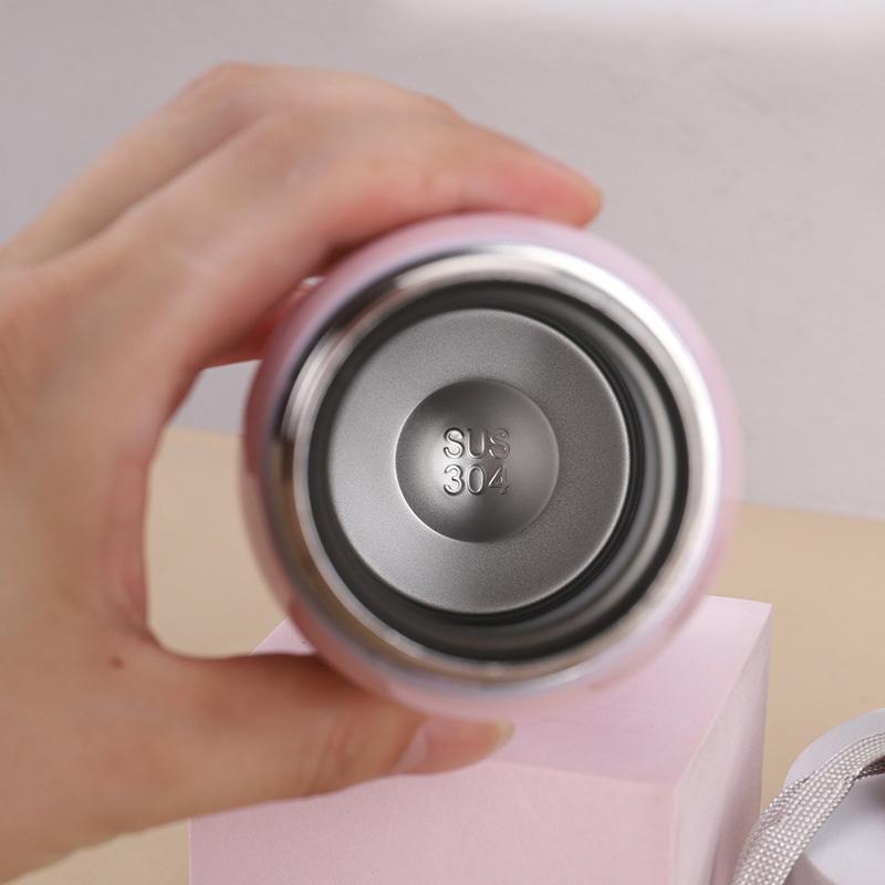 Mini Thermos Cup 200Ml/360Ml Pocket Cup Stainless Steel Thermal Coffee Mug Vacuum Flask Insulated Hot Water Bottle Kids Gift