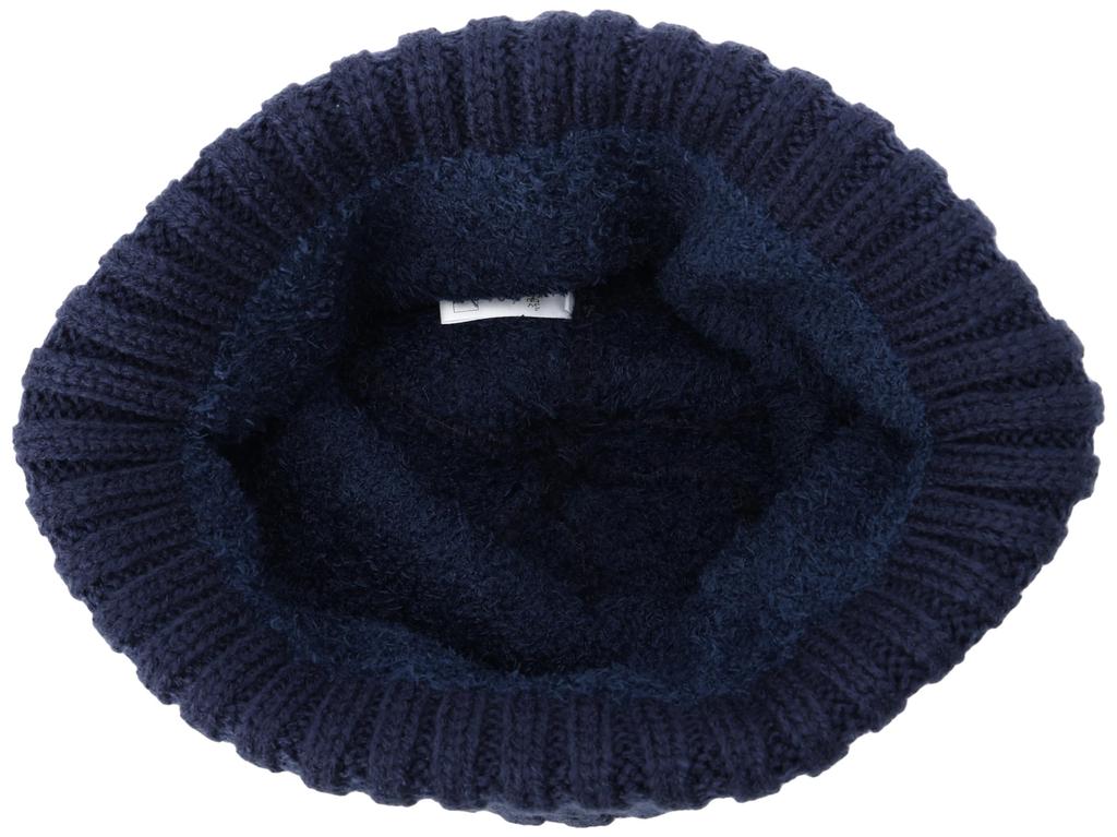 Mizuno Breath Thermo Fluffy Knit and Night Unisex Cap, Moisture-Wicking Heat-Generating, C2JWA602, Blue, (Head Circumference 55-60cm)