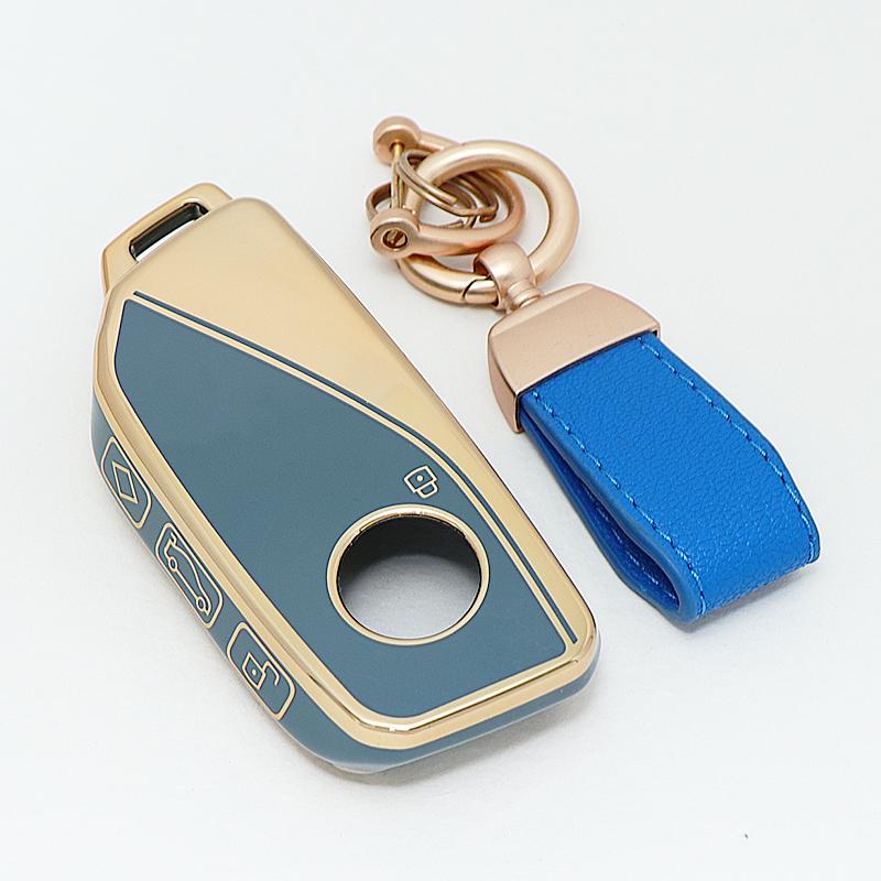 Keyless For BMW 7 Series G09 X5 G81 M3 I20 IX XM F98 X4M LCI G18  G07 X7 LCI U11 X1 G70 TPU Key Case Cover Holder Fob Keychain