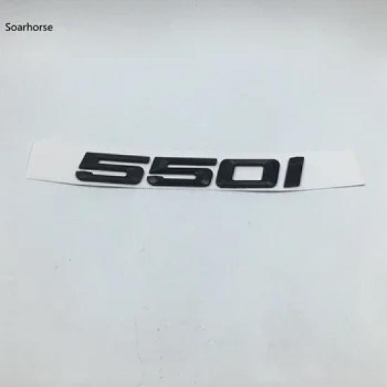 Soarhorse Matt Black for 520i 523i 525i 528i 530i 535i 540i 550i E34 E39 E60 E61 F10 Letter Sticker Emblem Decals
