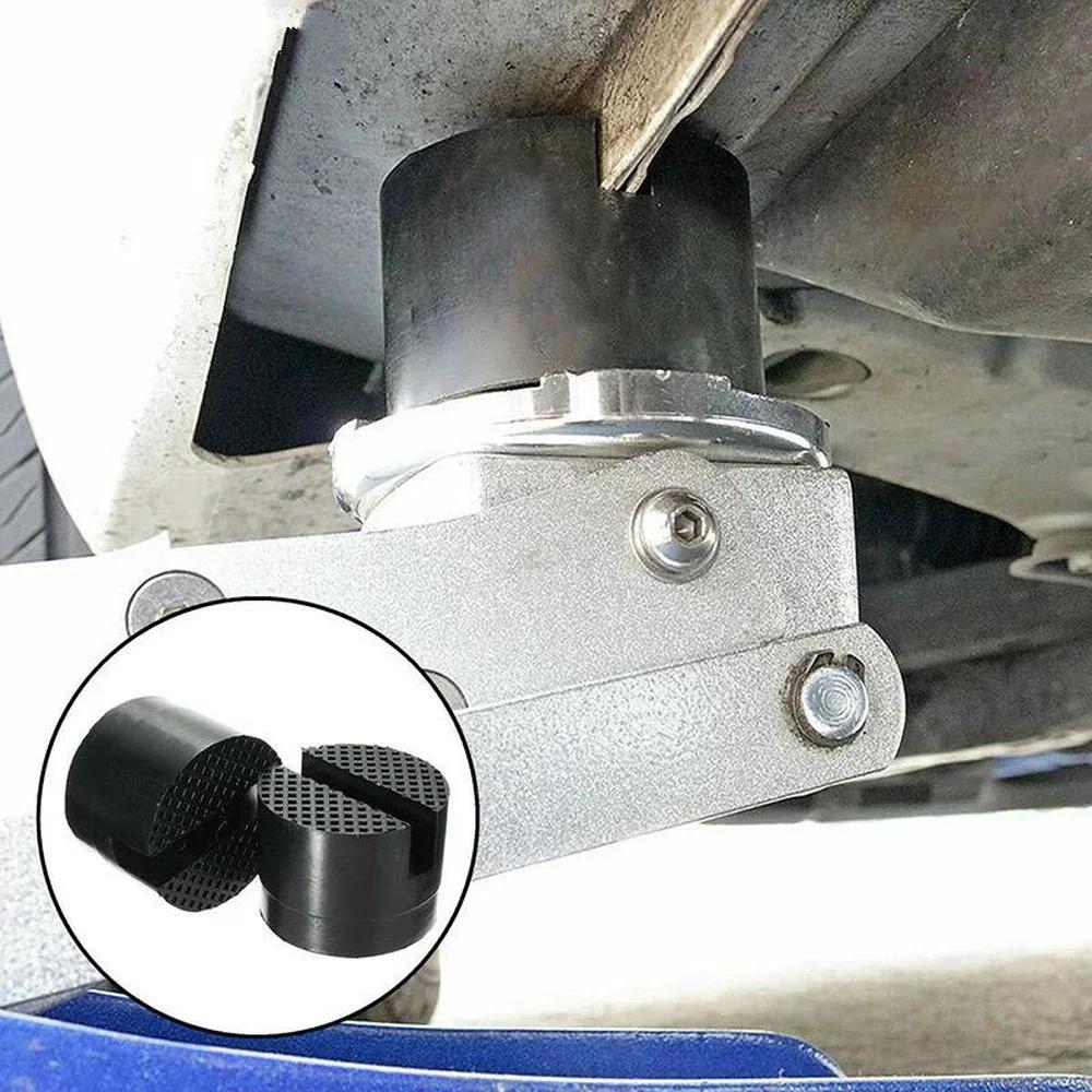 1PC Different Types of Car Lift Jack Rubber Pads Black Rubber Slotted Floor Jack Pads Frame Rail Adapters Universal Repair Tools