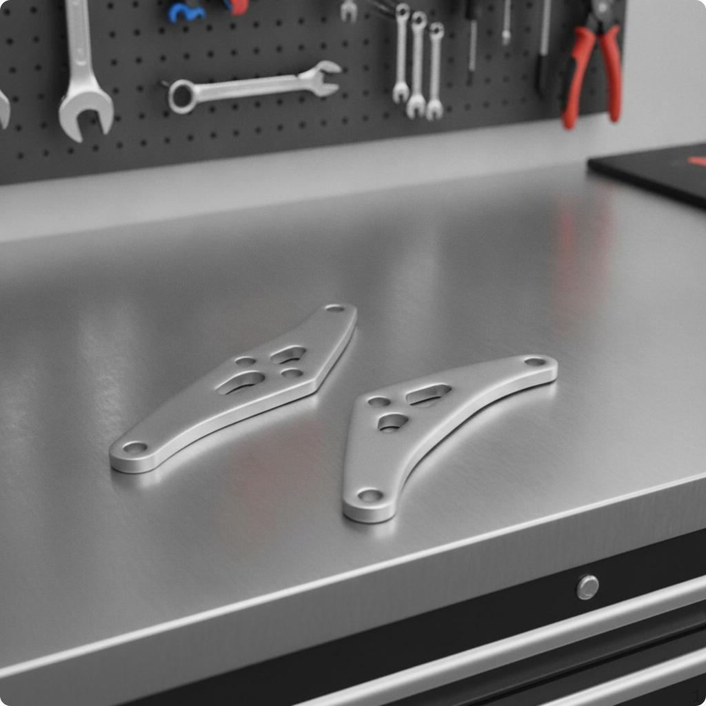 2 Pieces Stable Lowering Bracket | Lightweight Aluminum Plates, for Chassis Adjustment