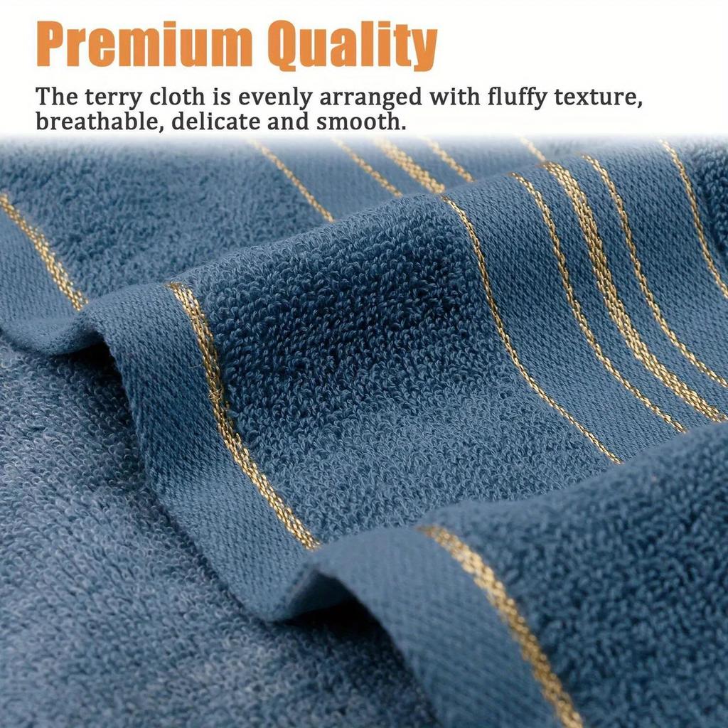 Cotton Thickened Absorbent Towel with Embroidery