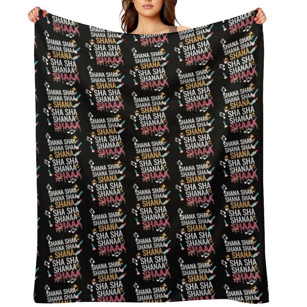 Bailey Sarian Merch Shana Sha Shana Sha- Bailey Sarian Theme Song Design Throw Blanket Cosplay Anime Decorative Throw Blankets