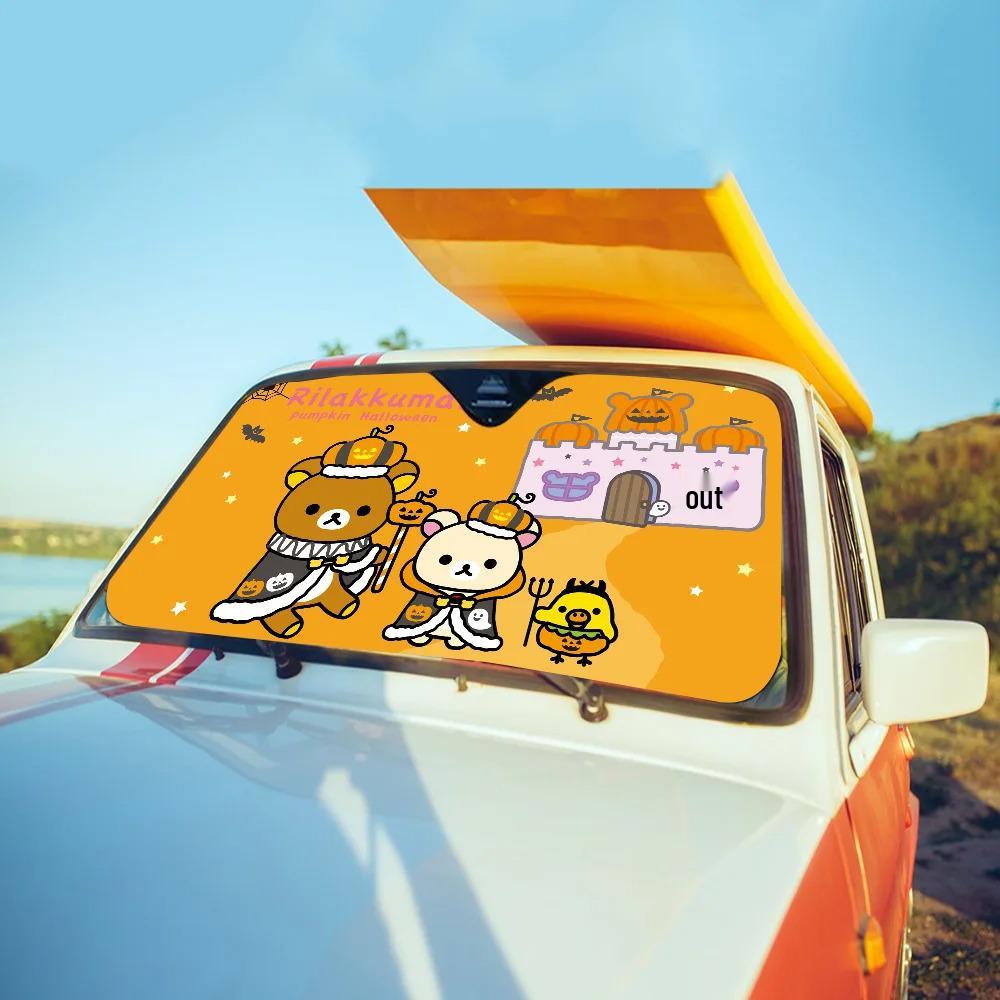Rilakkuma Car Sunshade - Cute Windshield Sun Protection
