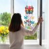 Butterfly Wind Chime Double Sided Diamond Painting Hanging Pendant 5D DIY Diamond Painting Dots Pendant for Home Wall Decor