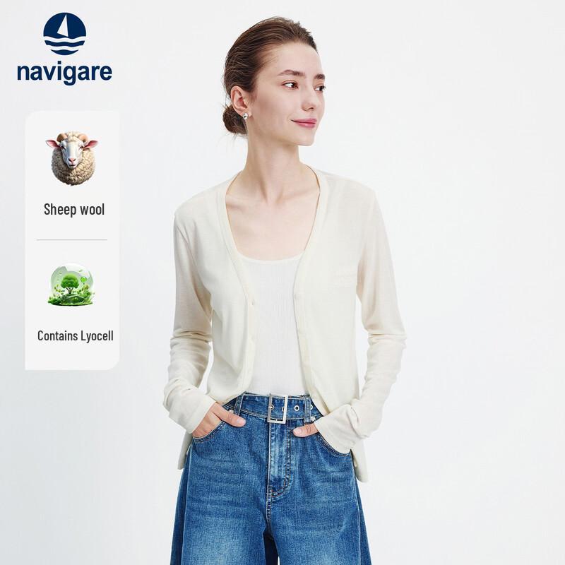 Navigare Women's Lightweight V-Neck Knit Cardigan