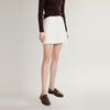 ELLE French Design High-Waisted A-Line Short Skirt Unique Casual Skirt Women skirts Off-White ER48708