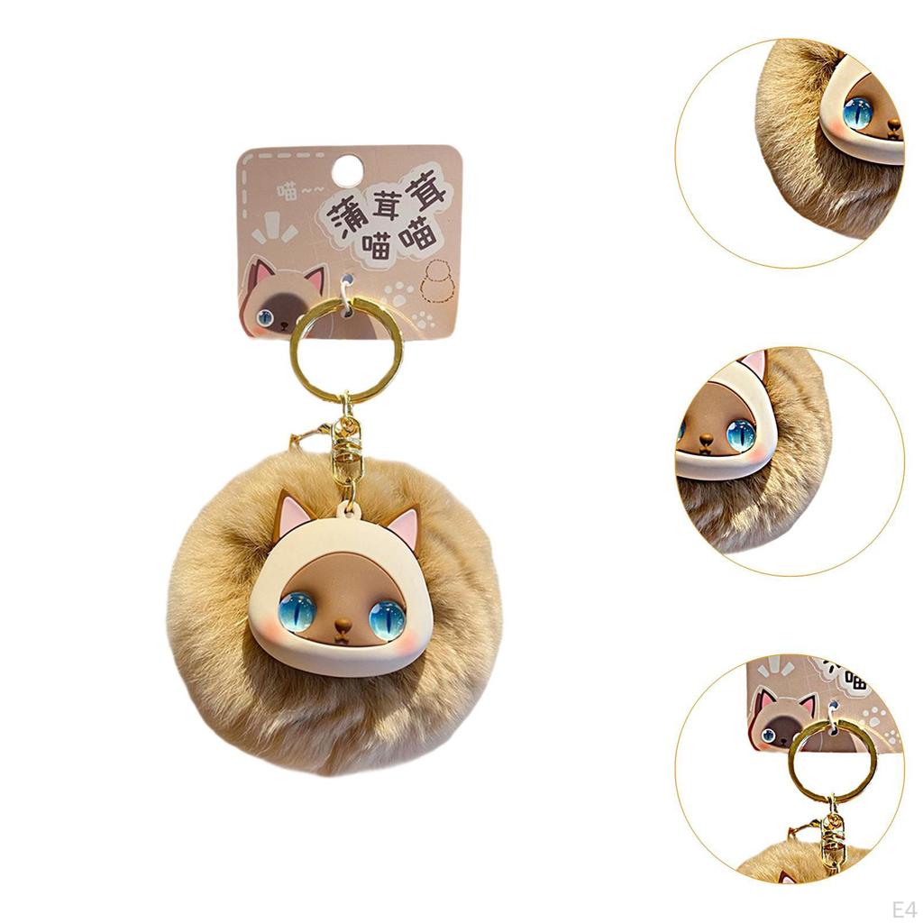 Cat Bag Charm Keychain Doll Accessory for Celebrations