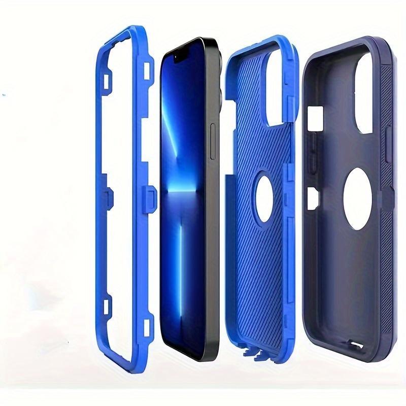 2 Layers of Sturdy Shockproof Rugged Case for iPhone 17 16 15 14 13 X XR XS Pro Max Heavy Duty Cover