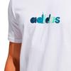 adidas T Shirts Men's White Crew Neck Moderate Straight Fit HE4839