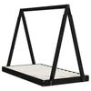 Kids Bed Black 80 X 160 Cm Solid Pine Wood
