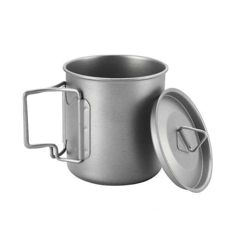 Yoshida Craftsman Outdoor Titanium Camping Mug with Lid, 330ml