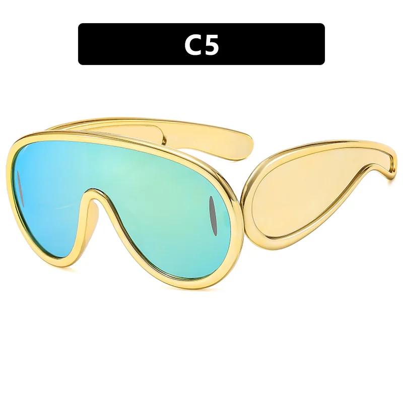 New Summer Women Vintage Sunglasses Y2K Fashion Oval Sun Glasses UV400 Protection Street Style Eyewear