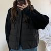 Fashion Female Short Coat Winter Jackets Hooded Knitted Sleeves Loose Thick Warm Women Parkas