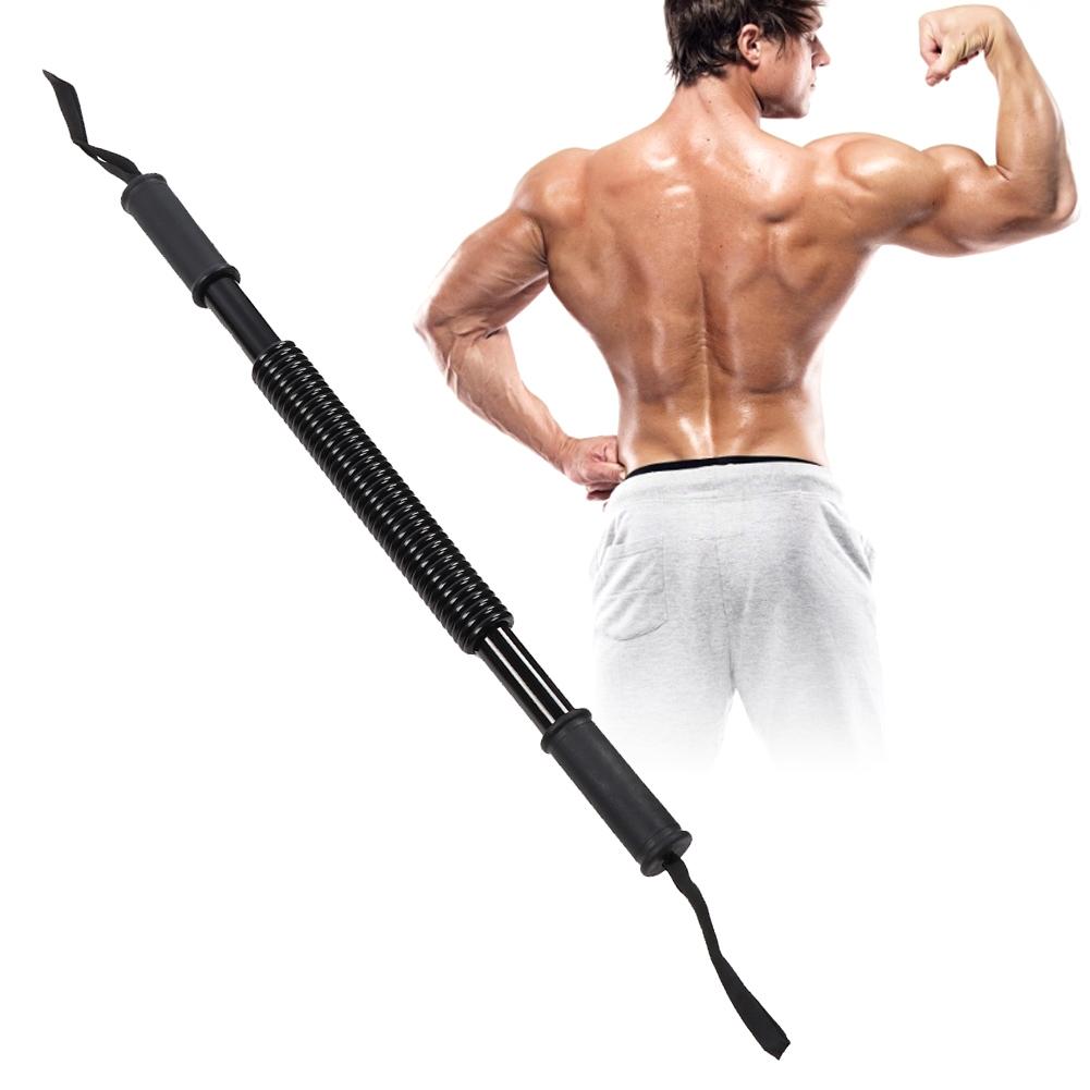 Arm Power Exerciser Spring Forearm Strength Muscle Trainer Chest Expander Gym EquipmentBlack 30KG